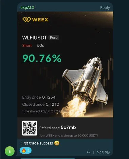 Member profit and loss capture showing 90.76 percent
