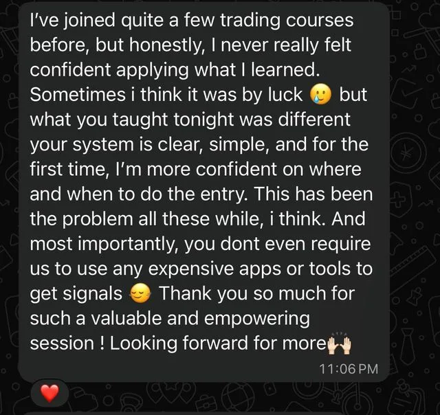 Telegram message from a Kyzen member