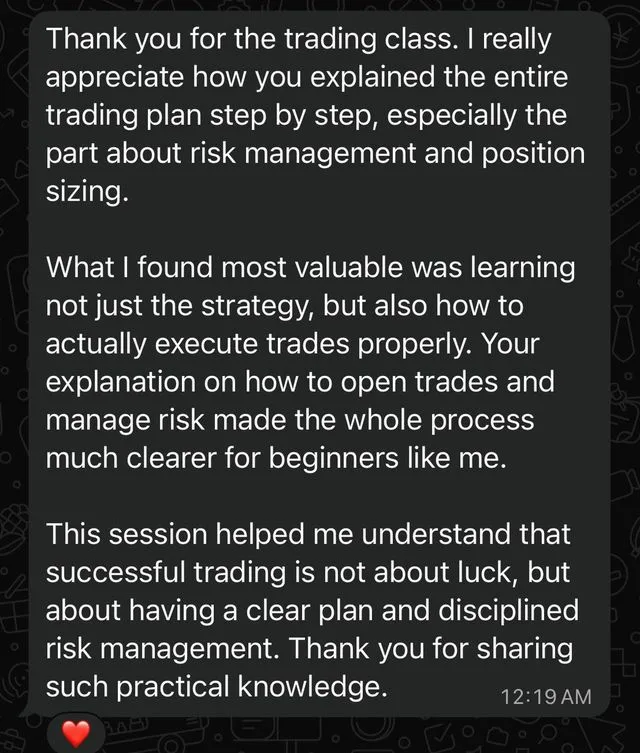 Telegram message from a Kyzen member